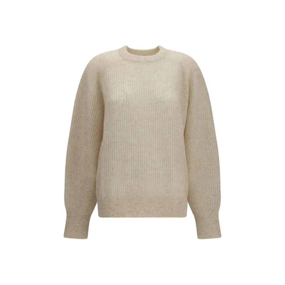 Brunello Cucinelli Beige Mohair Women's Sweatshirt